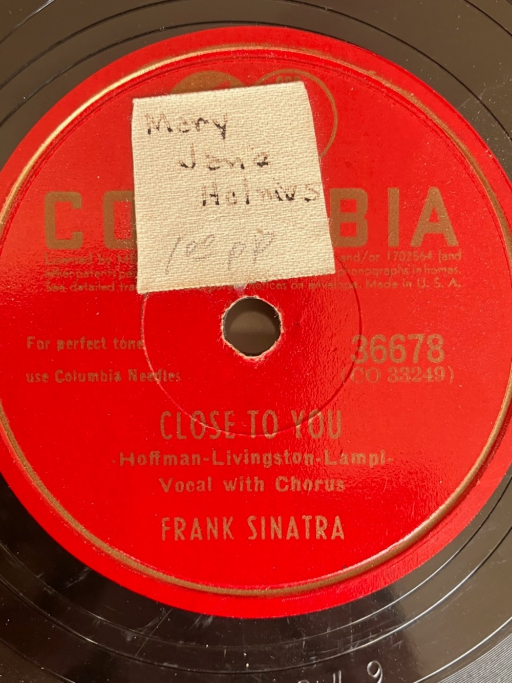 Vintage Frank Sinatra Album Colombia 78s w/ Bonus Disc - Picture 15 of 16